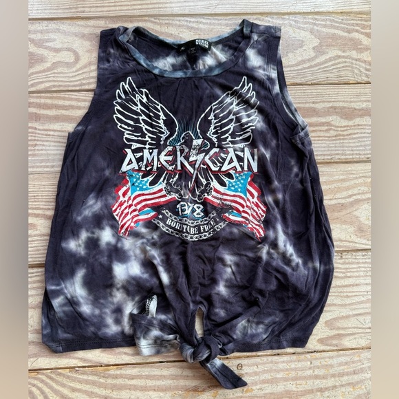 Rebel sugar Tie-Dye American Graphic Tank Top size large - Picture 1 of 2